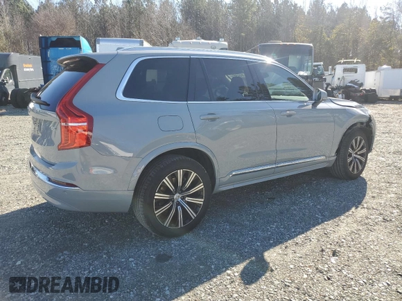 2024 Volvo XC90 Core Bright Theme with VIN YV4L12PKXR1179357, listed as a Copart auction lot 84509834 with 26,527 mi miles and Salvage Title. Bid and sale history available at carsss.com. Image 3.