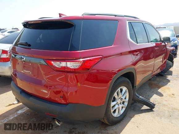 2021 Chevrolet Traverse LT with VIN 1GNERHKW9MJ117918, listed as a IAAI auction lot 42470808 with 77,535 mi miles and . Bid and sale history available at DreamBid. Image 4.
