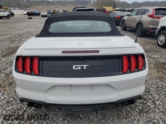 2019 Ford Mustang GT Premium with VIN 1FATP8FF9K5150235, listed as a Copart auction lot 51669425 with 83,278 mi miles and Salvage Title. Bid and sale history available at carsss.com. Image 6.