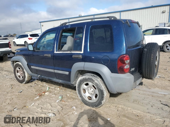 2005 Jeep Liberty Sport with VIN 1J4GK48K85W500654, listed as a Copart auction lot 43412695 with 119,366 mi miles and Salvage Title. Bid and sale history available at carsss.com. Image 2.