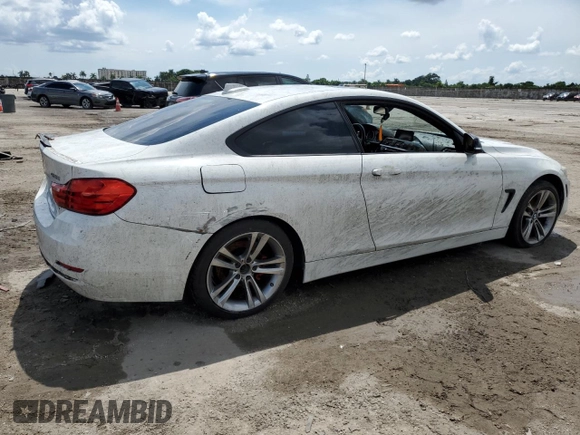 2014 BMW 4 Series 428i xDrive with VIN WBA3N5C52EK197054, listed as a Copart auction lot 71804204 with 168,035 mi miles and Salvage title. Bid and sale history available at DreamBid. Image 3.