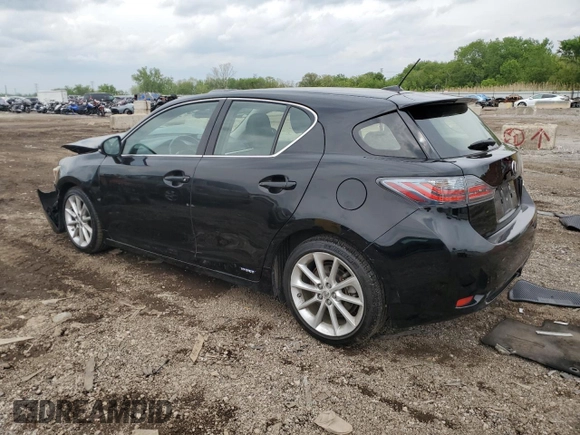 2012 Lexus CT 200h with VIN JTHKD5BH7C2117143, listed as a Copart auction lot 59111325 with 93,247 mi miles and Salvage title. Bid and sale history available at DreamBid. Image 2.