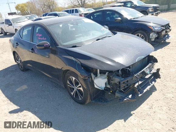 2020 Nissan Sentra SV with VIN 3N1AB8CV7LY255830, listed as a IAAI auction lot 41786362 with 36,686 mi miles and . Bid and sale history available at DreamBid. Image 1.
