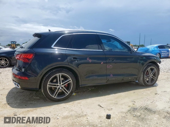 2018 Audi SQ5 Prestige with VIN WA1C4AFY9J2183774, listed as a Copart auction lot 63665435 with 78,450 mi miles and Salvage title. Bid and sale history available at DreamBid. Image 3.