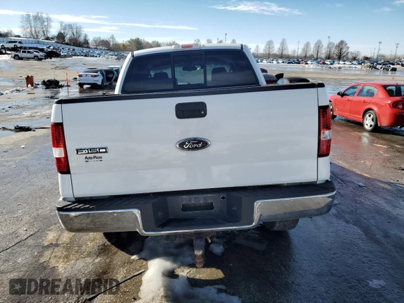 2005 Ford F-150 XLT with VIN 1FTPW14585FB29598, listed as a Copart auction lot 89103135 with 203,942 mi miles and Salvage Title. Bid and sale history available at carsss.com. Image 6.