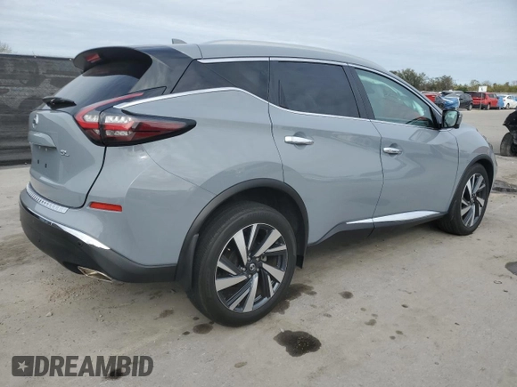 2022 Nissan Murano SL with VIN 5N1AZ2CJXNC117631, listed as a Copart auction lot 89268255 with 8,958 mi miles and Salvage Title. Bid and sale history available at carsss.com. Image 3.