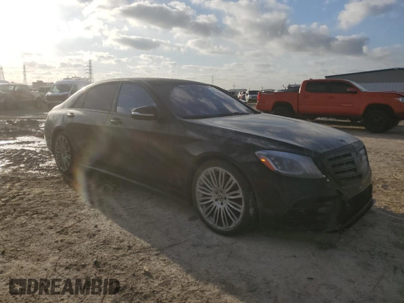 2018 Mercedes-Benz S 560 with VIN WDDUG8GB5JA345786, listed as a Copart auction lot 48337875 with 108,723 mi miles and Salvage Title. Bid and sale history available at carsss.com. Image 4.
