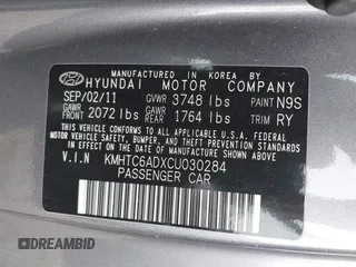 2012 Hyundai Veloster w/Gray Int z VIN KMHTC6ADXCU030284, wystawiony jako IAAI lot #42445394 z przebiegiem 156 536 mil mil oraz . Historia ofert i sprzedaży dostępna na DreamBid. Obrazek 9.