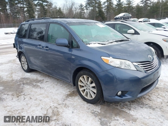 2017 Toyota Sienna XLE с VIN 5TDDZ3DC9HS159153, выставлен на аукционе IAAI как лот 41350390 с пробегом 110 715 миль миль и . История ставок и продаж доступна на DreamBid. Изображение 1.