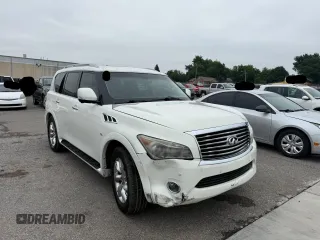 2014 Infiniti QX80 z VIN JN8AZ2NF3E9554806, wystawiony jako Copart lot #59925155 z przebiegiem 185 769 mil mil oraz Tytuł czysty. Historia ofert i sprzedaży dostępna na DreamBid. Obrazek 1.