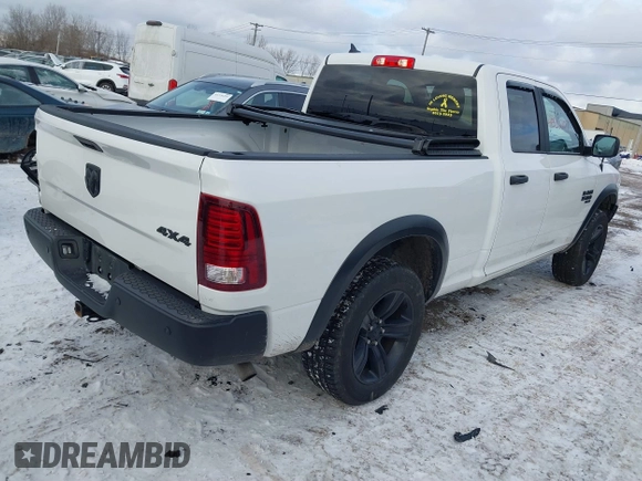 2021 Ram 1500 Classic Warlock with VIN 1C6RR7GG7MS590384, listed as a IAAI auction lot 41332107 with 52,046 mi miles. Bid and sale history available at carsss.com. Image 4.