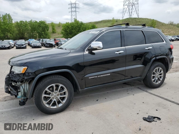 2014 Jeep Grand Cherokee Limited with VIN 1C4RJFBG0EC517032, listed as a Copart auction lot 58813355 with 173,616 mi miles and Salvage title. Bid and sale history available at DreamBid. Image 1.