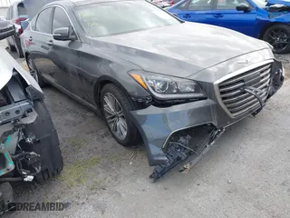 2018 Genesis G80 3.8L with VIN KMHGN4JE7JU262623, listed as a IAAI auction lot 41230215 with 94,006 mi miles. Bid and sale history available at carsss.com. Image 1.