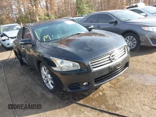2014 Nissan Maxima S with VIN 1N4AA5APXEC487441, listed as a IAAI auction lot 40865155 with 153,495 mi miles and . Bid and sale history available at DreamBid. Image 1.