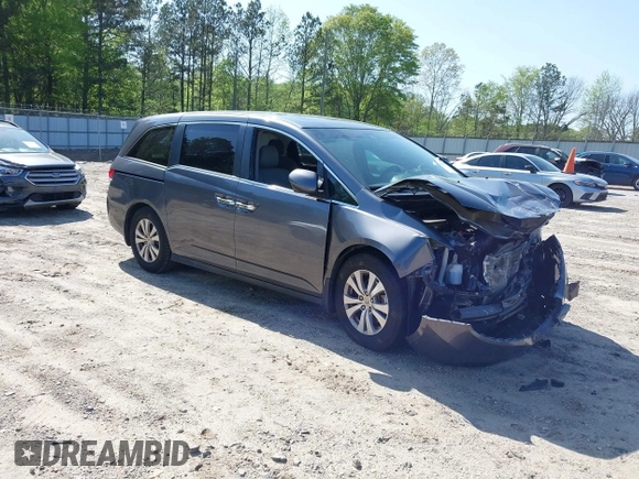 2015 Honda Odyssey EX-L with VIN 5FNRL5H66FB131223, listed as a IAAI auction lot 41998554 with 103,433 mi miles and . Bid and sale history available at DreamBid. Image 1.