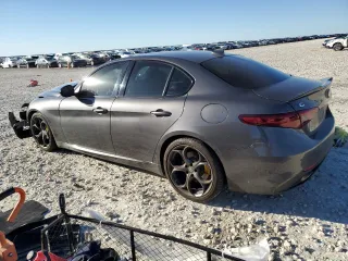 2020 Alfa Romeo Giulia Ti Sport with VIN ZARFAMBN6L7625687, listed as a Copart auction lot 87106034 with Not provided miles and Salvage title. Bid and sale history available at DreamBid. Image 2.