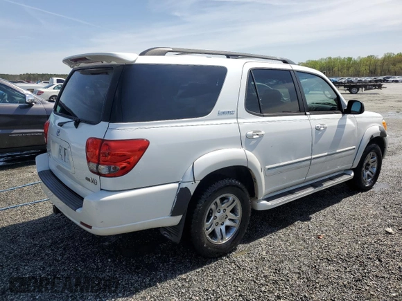 2006 Toyota Sequoia Limited with VIN 5TDZT38A06S278044, listed as a Copart auction lot 51319885 with 279,990 mi miles and Salvage Title. Bid and sale history available at DreamBid. Image 3.