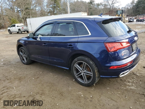 2018 Audi SQ5 Premium Plus with VIN WA1A4AFY5J2009188, listed as a Copart auction lot 43081744 with 92,446 mi miles and . Bid and sale history available at DreamBid. Image 2.