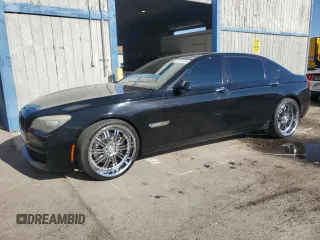 2012 BMW 7 Series 750Li with VIN WBAKB8C52CC963068, listed as a Copart auction lot 53137385 with 168,765 mi miles and Clean Title. Bid and sale history available at carsss.com. Image 1.