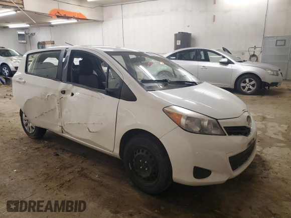 2012 Toyota Yaris L with VIN JTDKTUD32CD532746, listed as a Copart auction lot 51666455 with 238,797 mi miles and Salvage Title. Bid and sale history available at carsss.com. Image 4.