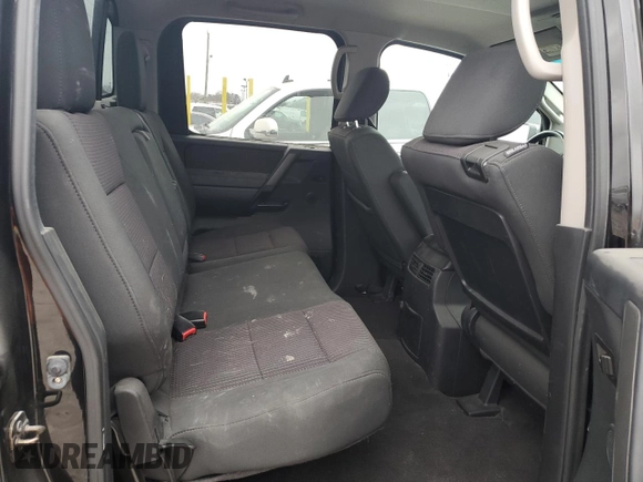 2012 Nissan Titan S with VIN 1N6AA0EC5CN320679, listed as a Copart auction lot 43398135 with 219,604 mi miles and Salvage Title. Bid and sale history available at carsss.com. Image 10.