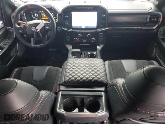 2023 Ford F-150 Raptor with VIN 1FTFW1RJXPFC55093, listed as a Copart auction lot 88436285 with 12,256 mi miles and Salvage Title. Bid and sale history available at DreamBid. Image 8.