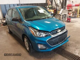 2020 Chevrolet Spark LS with VIN KL8CB6SA8LC475181, listed as a IAAI auction lot 41188987 with 13,585 mi miles. Bid and sale history available at carsss.com. Image 1.