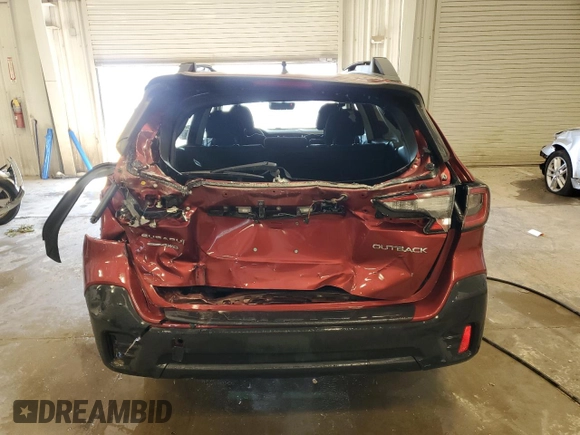 2020 Subaru Outback Premium with VIN 4S4BTACC4L3265482, listed as a Copart auction lot 61729865 with 56,944 mi miles and Non repairable. Bid and sale history available at DreamBid. Image 6.