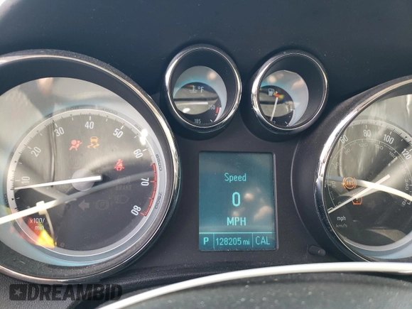 2016 Buick Verano with VIN 1G4PP5SK3G4137714, listed as a Copart auction lot 55989135 with 128,205 mi miles and Salvage title. Bid and sale history available at DreamBid. Image 9.