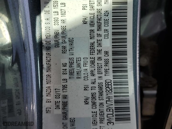 2017 Toyota Yaris iA with VIN 3MYDLBYV7HY182660, listed as a Copart auction lot 49681355 with 0 mi miles and Salvage Title. Bid and sale history available at carsss.com. Image 13.