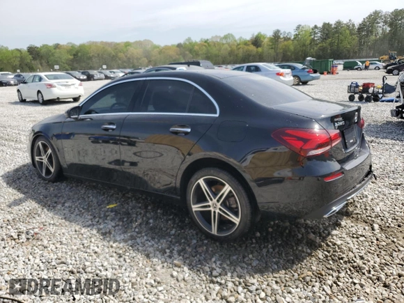2020 Mercedes-Benz A 220 with VIN W1K3G4EB3LJ227312, listed as a Copart auction lot 51070615 with 34,247 mi miles and Salvage title. Bid and sale history available at DreamBid. Image 2.