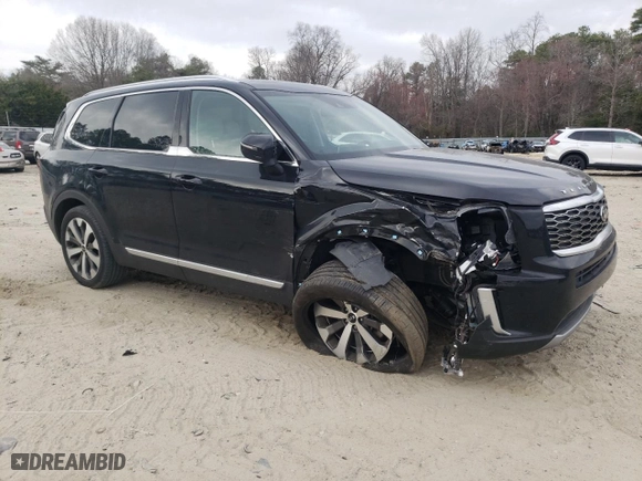 2021 Kia Telluride EX with VIN 5XYP34HC6MG194030, listed as a Copart auction lot 50143925 with 87,261 mi miles and Salvage Title. Bid and sale history available at carsss.com. Image 4.