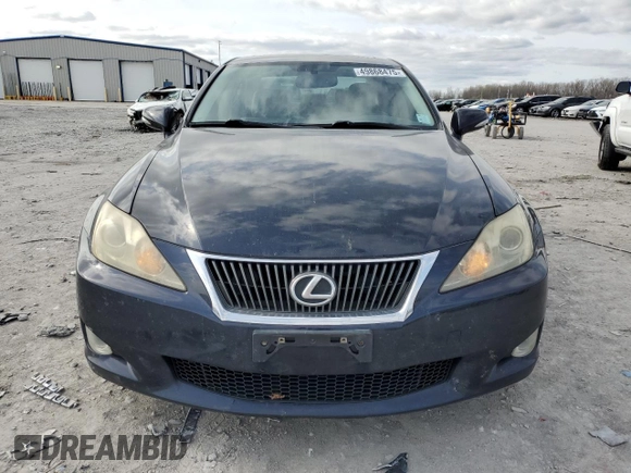 2010 Lexus IS 250 with VIN JTHCF5C21A5037163, listed as a Copart auction lot 49868475 with 156,733 mi miles and Salvage Title. Bid and sale history available at carsss.com. Image 5.