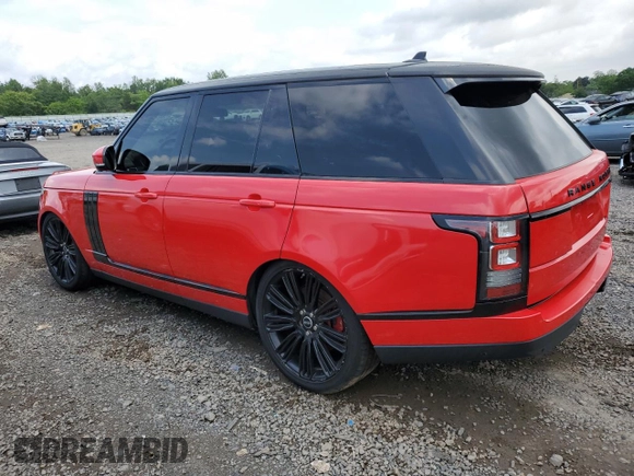 2016 Land Rover Range Rover Supercharged z VIN SALGS2EF6GA271062, wystawiony jako Copart lot #59083555 z przebiegiem 103 452 mil mil oraz Szkoda całkowita • Salvage title. Historia ofert i sprzedaży dostępna na DreamBid. Obrazek 2.