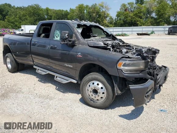 2023 Ram 3500 Laramie with VIN 3C63RRJL8PG524770, listed as a Copart auction lot 66492934 with 0 mi miles and Salvage Title. Bid and sale history available at carsss.com. Image 4.