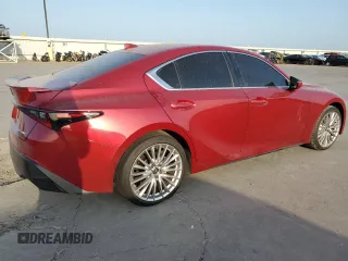 2022 Lexus IS with VIN JTHDA1D2XN5118632, listed as a Copart auction lot 63076184 with 24,948 mi miles and Clean Title. Bid and sale history available at carsss.com. Image 3.