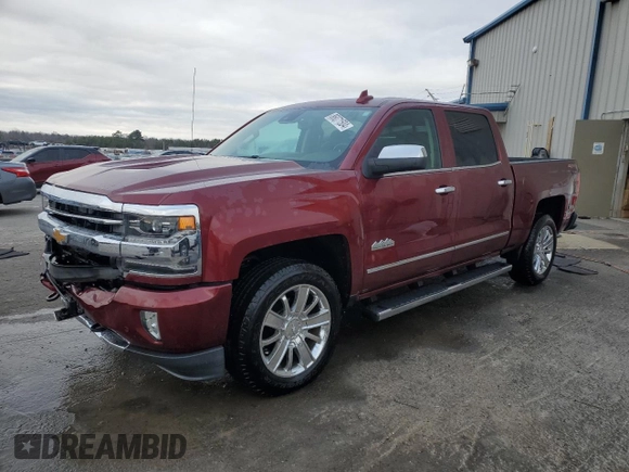 2016 Chevrolet Silverado 1500 High Country with VIN 3GCUKTEC7GG173343, listed as a Copart auction lot 86071504 with 124,675 mi miles and Salvage Title. Bid and sale history available at DreamBid. Image 1.