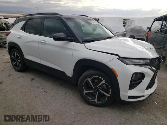 2023 Chevrolet TrailBlazer RS with VIN KL79MTSL6PB043824, listed as a Copart auction lot 52420194 with 15,608 mi miles and . Bid and sale history available at DreamBid. Image 4.