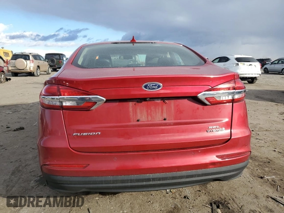 2020 Ford Fusion Hybrid SEL with VIN 3FA6P0MU0LR226908, listed as a Copart auction lot 82321034 with 48,721 mi miles and Salvage Title. Bid and sale history available at carsss.com. Image 6.