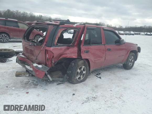 2003 Chevrolet TrailBlazer LTZ with VIN 1GNDT13S332340660, listed as a Copart auction lot 87721475 with Not Provided miles and Salvage Title. Bid and sale history available at DreamBid. Image 3.
