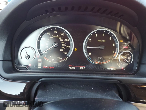 2014 BMW 5 Series 535i xDrive with VIN WBA5B3C5XED535908, listed as a Copart auction lot 47053305 with 78,205 mi miles and Salvage Title. Bid and sale history available at carsss.com. Image 9.
