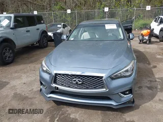 2018 Infiniti Q50 3.0t LUXE with VIN JN1EV7AP1JM590220, listed as a IAAI auction lot 42049026 with 88,985 mi miles. Bid and sale history available at carsss.com. Image 12.