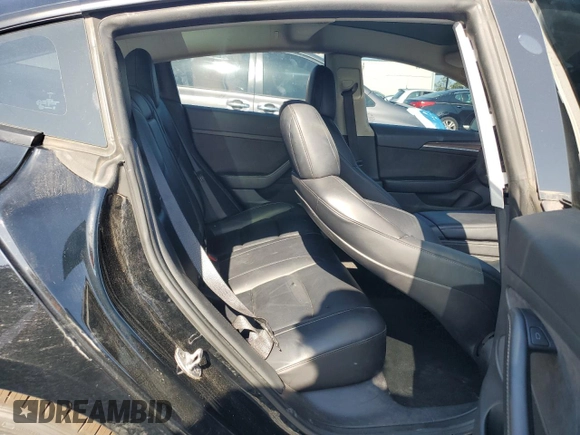 2022 Tesla Model 3 with VIN 5YJ3E1EA1NF374390, listed as a Copart auction lot 52709455 with 44,212 mi miles and Non Repairable. Bid and sale history available at carsss.com. Image 10.