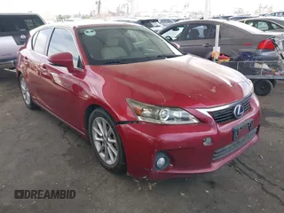 2012 Lexus CT 200h with VIN JTHKD5BH7C2120513, listed as a IAAI auction lot 41766696 with 209,511 mi miles and . Bid and sale history available at DreamBid. Image 1.