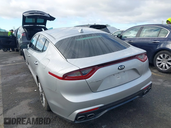 2018 Kia Stinger with VIN KNAE15LA0J6021379, listed as a IAAI auction lot 41731806 with 36,053 mi miles. Bid and sale history available at carsss.com. Image 3.