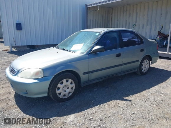 1999 Honda Civic LX z VIN 2HGEJ667XXH575496, wystawiony jako IAAI lot #42372107 z przebiegiem 175 154 mil mil oraz . Historia ofert i sprzedaży dostępna na DreamBid. Obrazek 2.