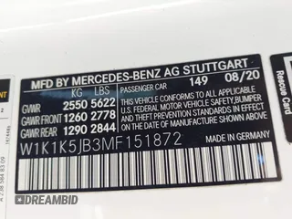 2021 Mercedes-Benz E 450 with VIN W1K1K5JB3MF151872, listed as a IAAI auction lot 42486743 with 65,139 mi miles and . Bid and sale history available at DreamBid. Image 9.
