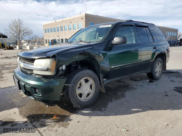 2002 Chevrolet TrailBlazer LS with VIN 1GNDT13S522387218, listed as a Copart auction lot 49256745 with 260,199 mi miles and Salvage Title. Bid and sale history available at carsss.com. Image 1.