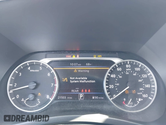 2024 Nissan Sentra SR with VIN 3N1AB8DV8RY365132, listed as a IAAI auction lot 42220944 with 21,503 mi miles and . Bid and sale history available at DreamBid. Image 7.