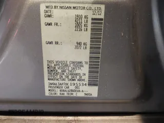 2013 Nissan Altima SV with VIN 1N4AL3AP7DC195534, listed as a IAAI auction lot 42493329 with 197,570 mi miles and . Bid and sale history available at DreamBid. Image 9.